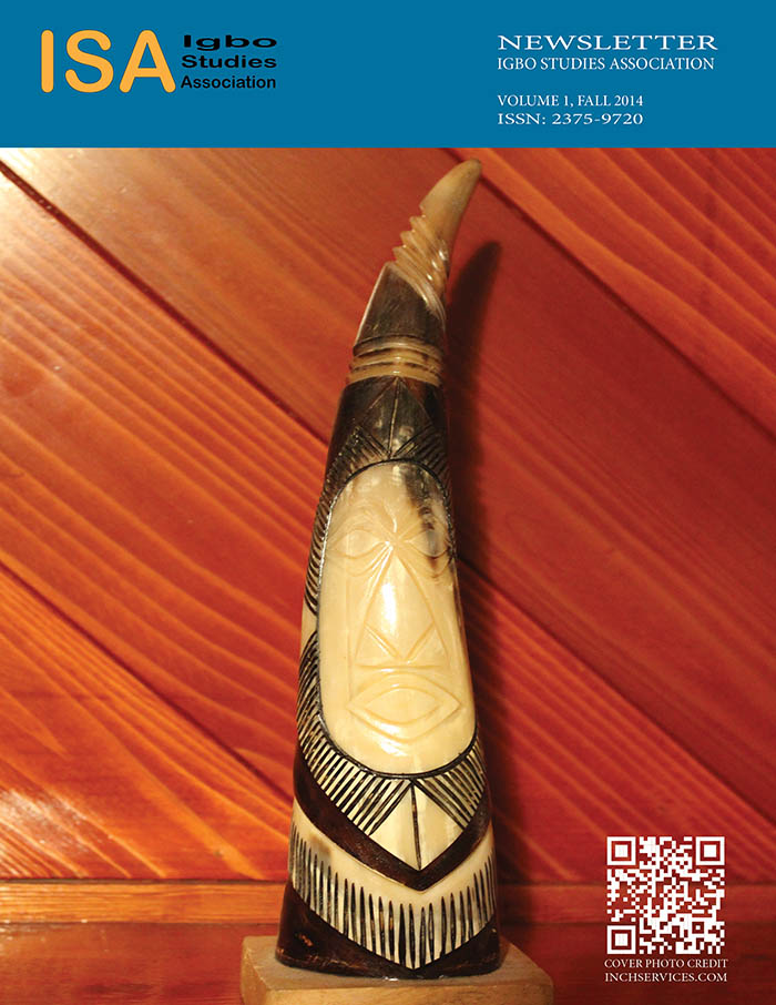 Igbo Studies Association Newsletter, Volume 1, Fall 2014